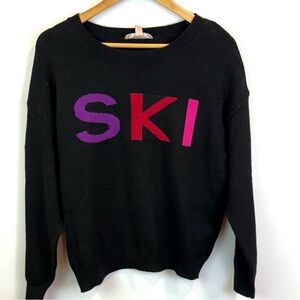 NWT Philosophy Black Sweater with SKI Design size M